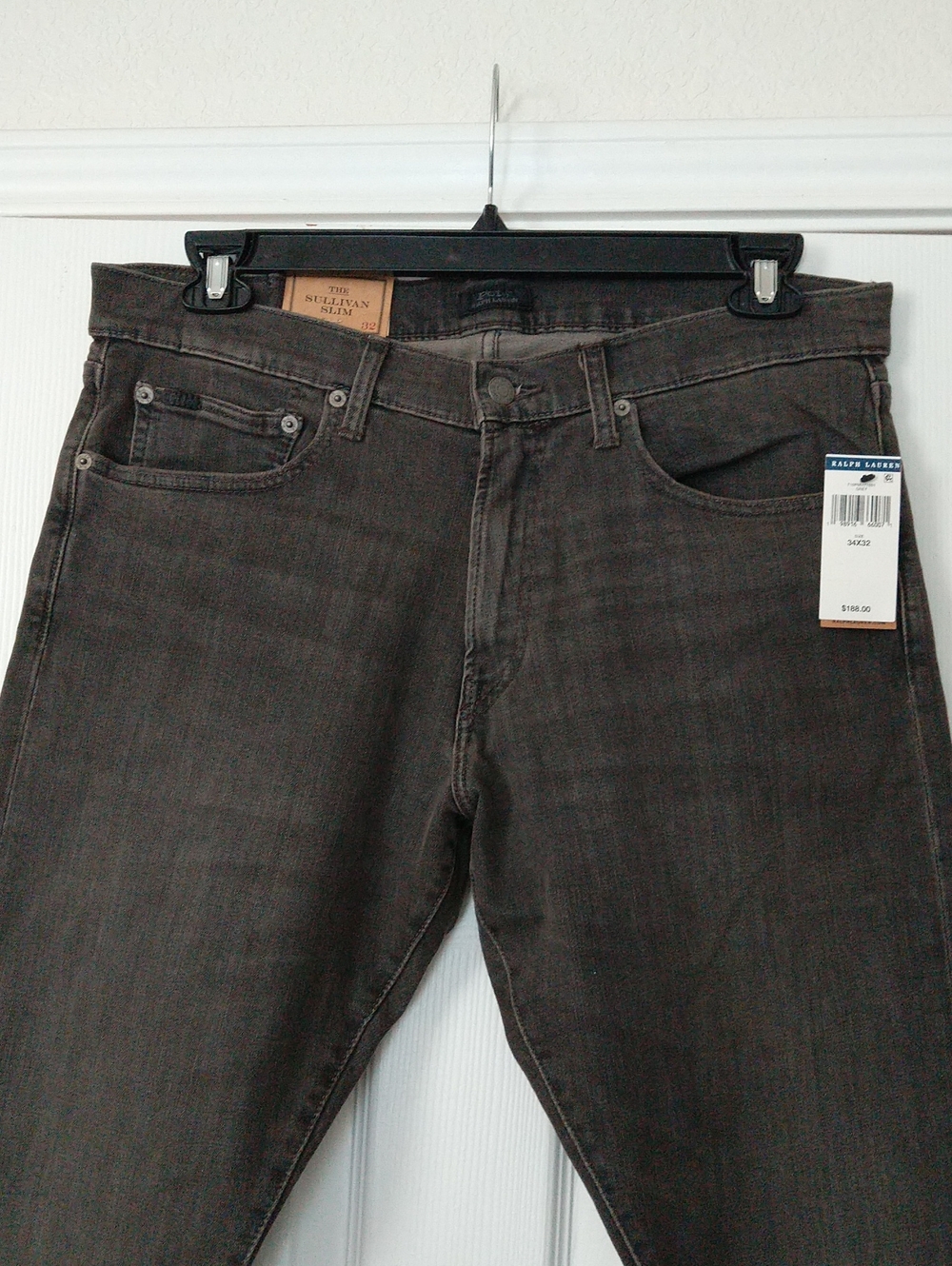 Polo Ralph Lauren Men's The Sullivan Slim Jeans - Dark Grey Size 34x32 NWT